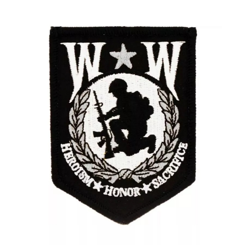 Eagle Emblems Patch-Wounded Warrior Shield (3-3/8")